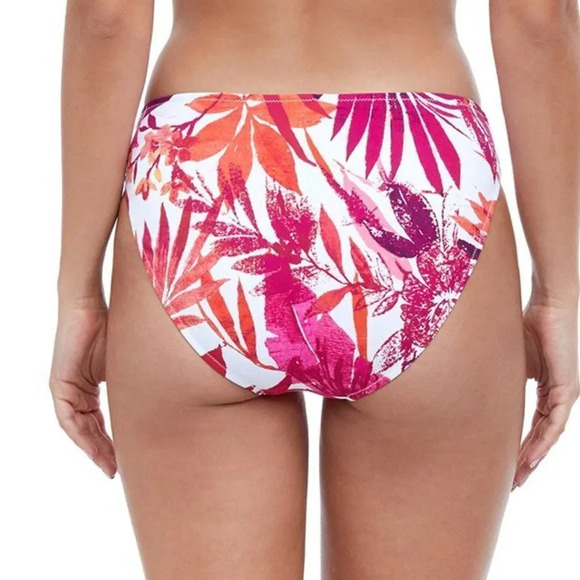 Gottex Tutti Frutti Pink V-Neck Tankini Ruched bikini Bottoms 2 Piece Swimsuit - Picture 5 of 16